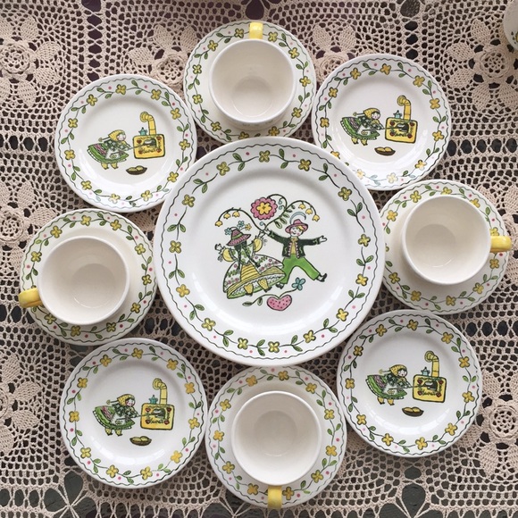 Poppytrail “Happy Times” by Metlox Service for 4 - Picture 3 of 8